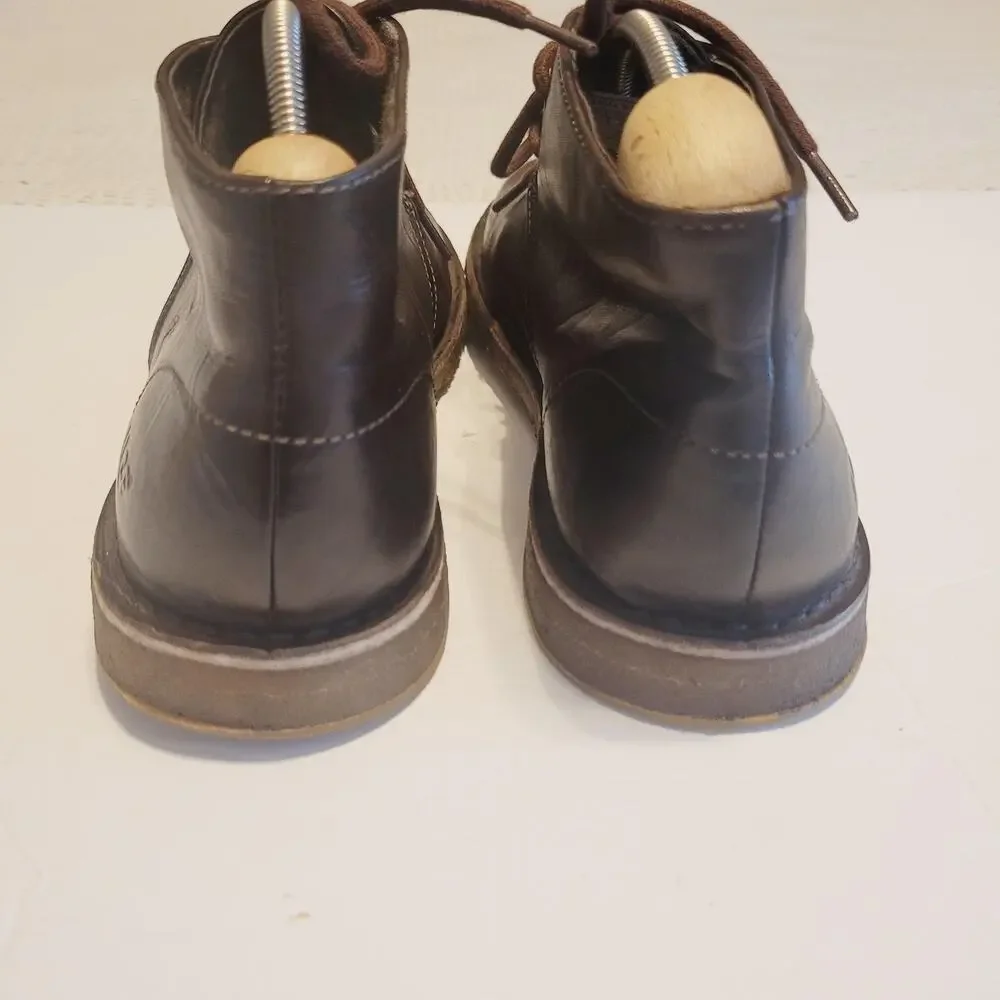 UGG Boots Mens 9 Brown Leather Leighton Chukka Desert Lace Up S/N 3275 Casual - Picture 5 of 10